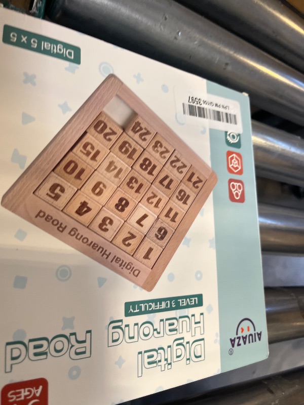 Photo 1 of AIUAZA Wooden Number Sliding Puzzle 1-24