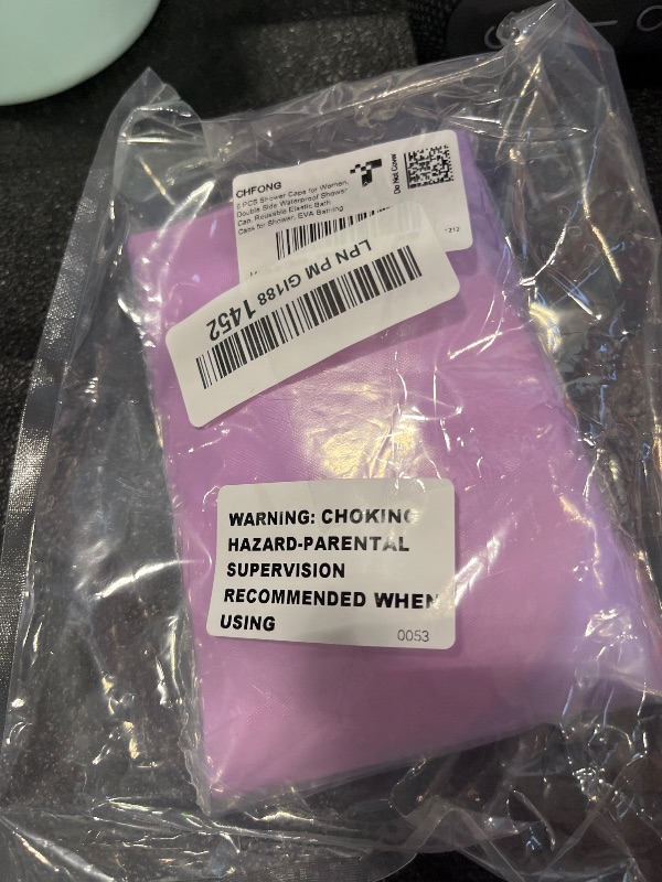 Photo 1 of CHFONG Reusable Waterproof Shower Caps - 6 Pack