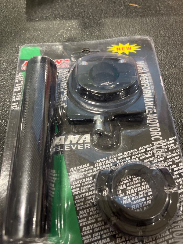 View 2 of nvojeaf Motorcycle Quick Throttle Twist Grip - Black, 7/8" Alloy