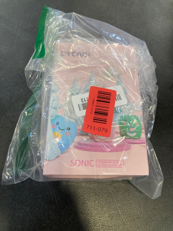 View 2 of DYCROL Kids U-Shaped Electric Toothbrush, Pink, Ages 2-6