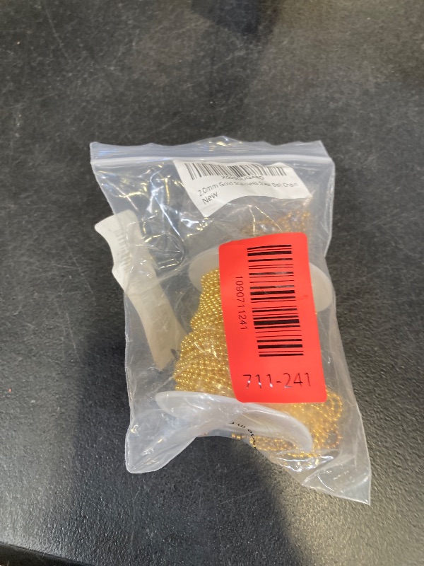 Photo 1 of Cadikez 2mm Gold Stainless Steel Ball Chain Roll - 50ft