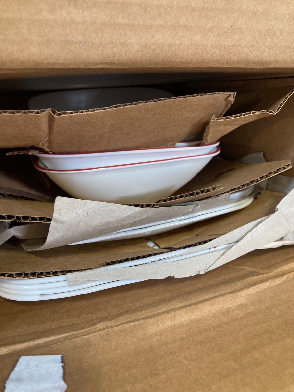 Photo 1 of Corelle Square Amalie 16-Piece Dinnerware Set
