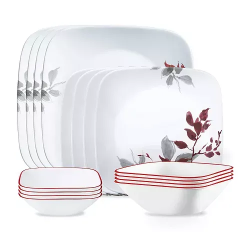 Photo 1 of Corelle Square Amalie 16-Piece Dinnerware Set