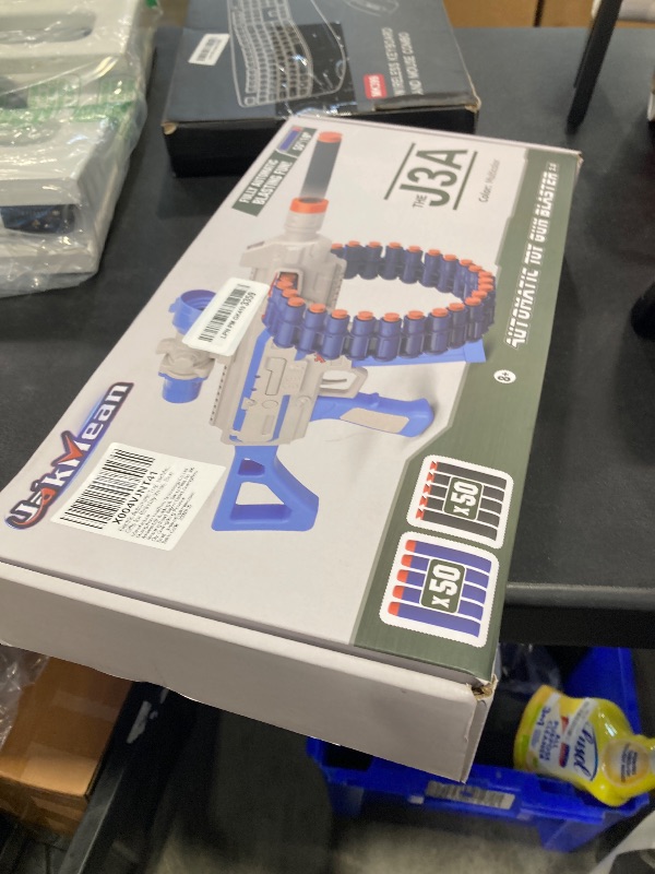 Photo 1 of JakMean Toy Blaster, 30 Dart Clip, 100 Darts, Blue