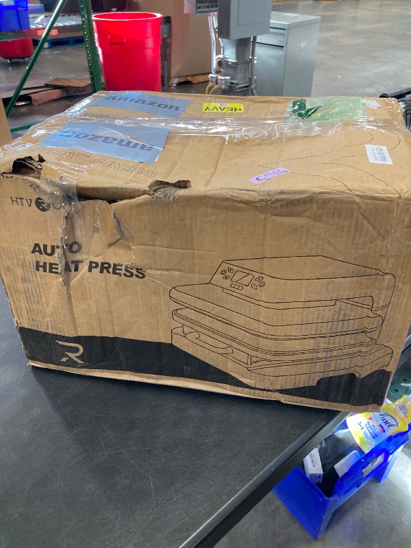 Photo 1 of HTVRONT Auto Heat Press Machine, 15x15, Blue