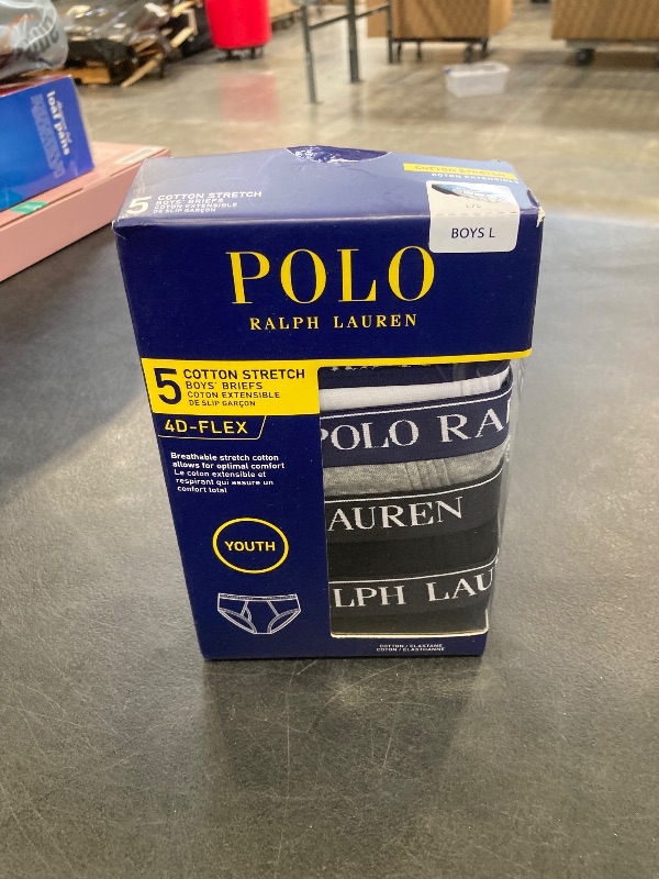 Photo 1 of LARGE- POLO RALPH LAUREN Multi-Pack Cotton Briefs