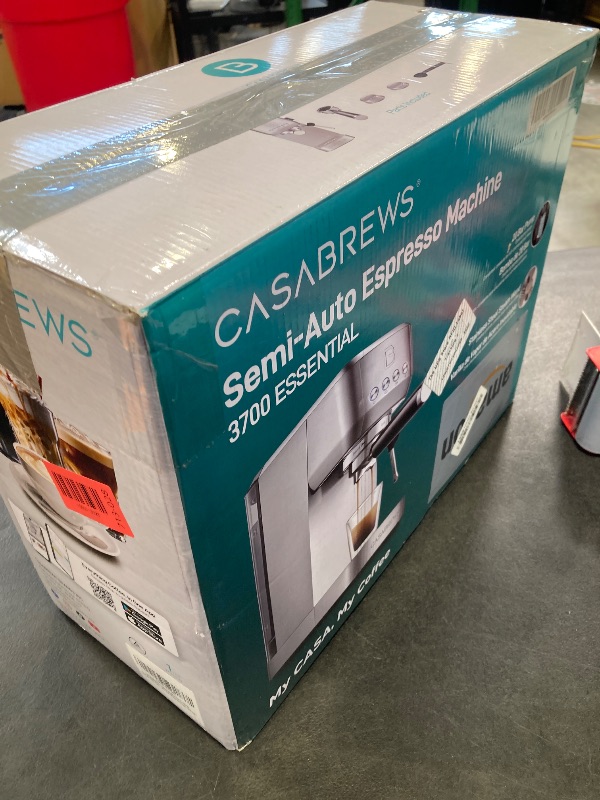 Photo 1 of CASABREWS 3700 Essential Stainless Steel Espresso Machine with Steam Wand