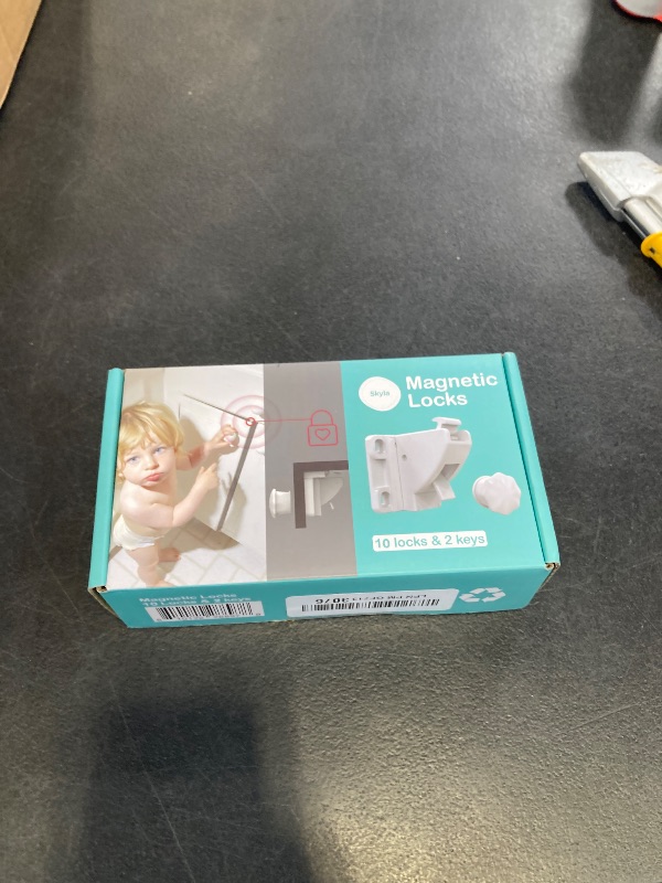 Photo 1 of SKYLA HOMES Magnetic Cabinet Locks for Baby Proofing, 10 Pack, 2 Keys