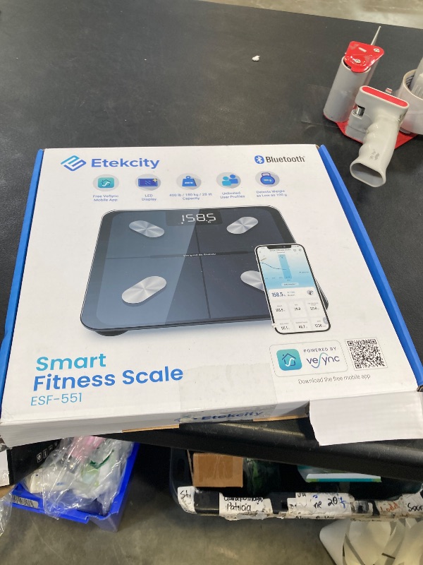 Photo 1 of Etekcity Smart Scale for Body Weight, Body Fat and BMI, FSA Eligible