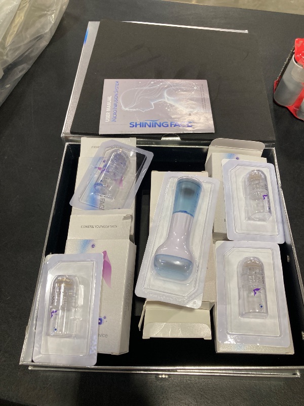 Photo 1 of Micro-Infusion System for Face&Neck- 0.25mm Facial Stamp with Hydrating Spray and Blue Copper Peptide for Anti-Wrinkle&Firmer-looking,Easy 5-Minute At Home,Facial Kit for All Skin Types-3Month Supply