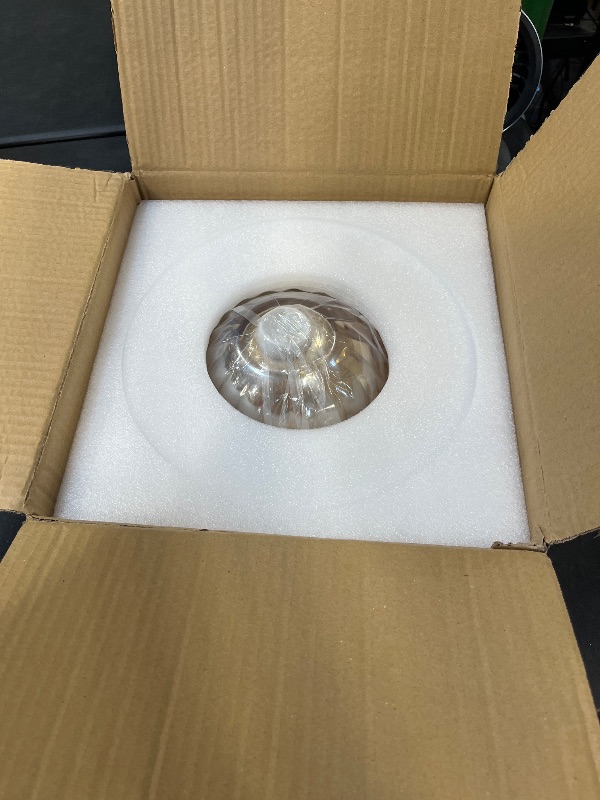 Photo 1 of Pandaluna Semi Flush Mount Ceiling Light - 11in Green Glass