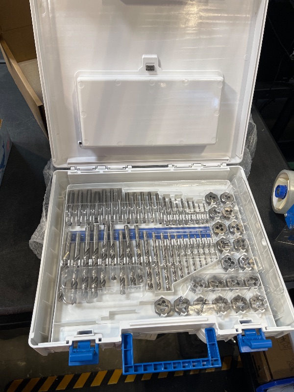 Photo 1 of toolant 127-Piece Metric & SAE Ratcheting Tap and Die Set