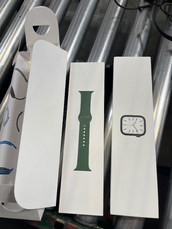 View 2 of Apple Watch Series 7 [GPS 41mm] Smart Watch w/Green Aluminum Case with Clover Sport Band. Fitness Tracker, Blood Oxygen & ECG Apps, Always-On Retina Display, Water Resistant