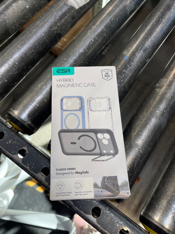 View 2 of ESR Classic Hybrid for iPhone 18 Pro/17 Pro Case with Flex Stand, Clear