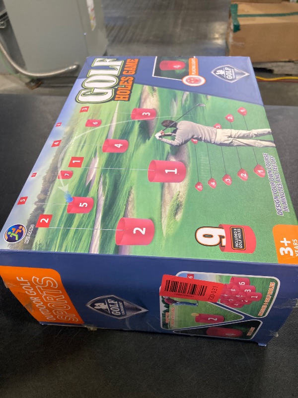 View 2 of FOOING Golf Practice Game Set with 2 Clubs, 9 Holes, LED Lights