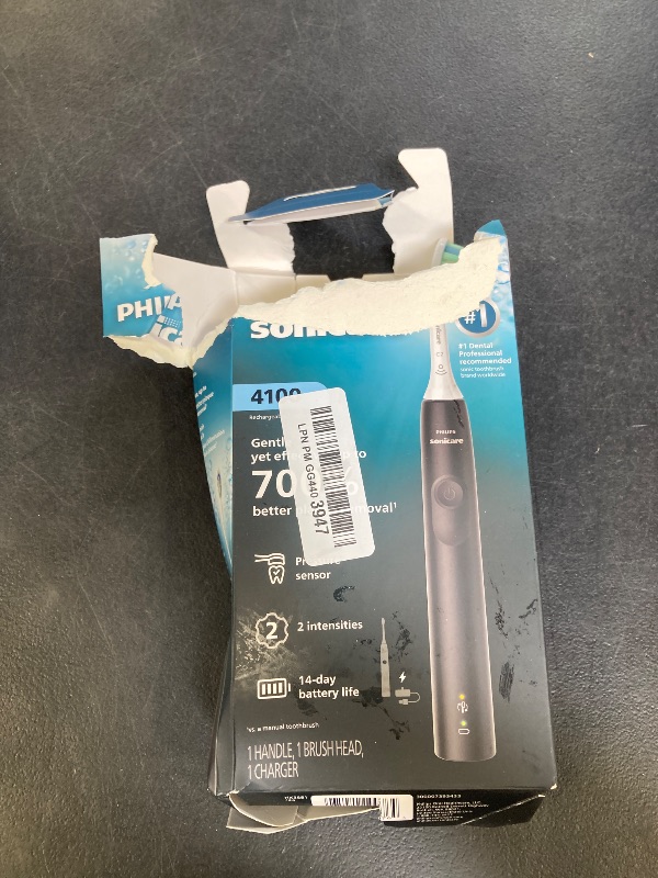View 2 of Philips Sonicare 4100 Series Black Rechargeable Electric Toothbrush