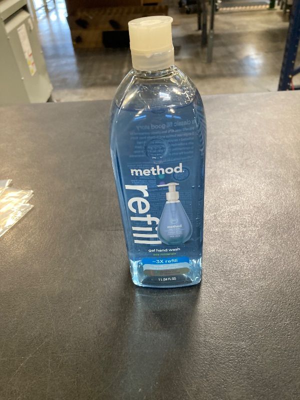 View 2 of method Gel Hand Wash Refill, Sea Minerals, 34 fl oz