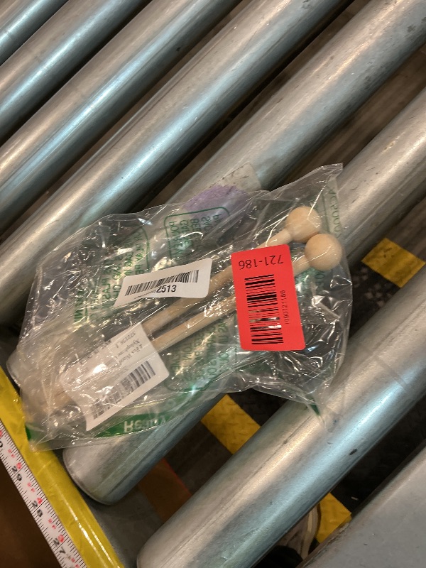 View 2 of 2 Pcs Wood Percussion Sticks 7.8 Inch Glockenspiel Xylophone Mallets Sticks Drum Mallet Glockenspiel Mallets for Xylophone Chime Drums Bells