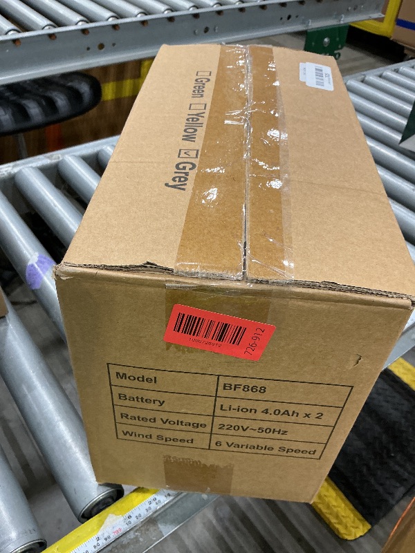View 2 of Laapee Cordless Leaf Blower 650CFM, Gray