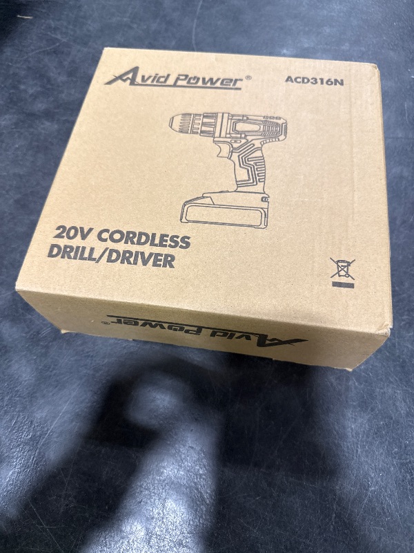 Photo 1 of AVID POWER 20V Cordless Electric Drill Set 3/8“ Power Driver Kit for DIY