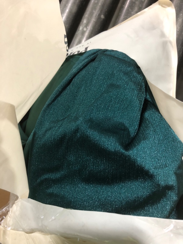 View 3 of Popilush Womens Formal Evening Shapewear Maxi Dress Emerald Green M