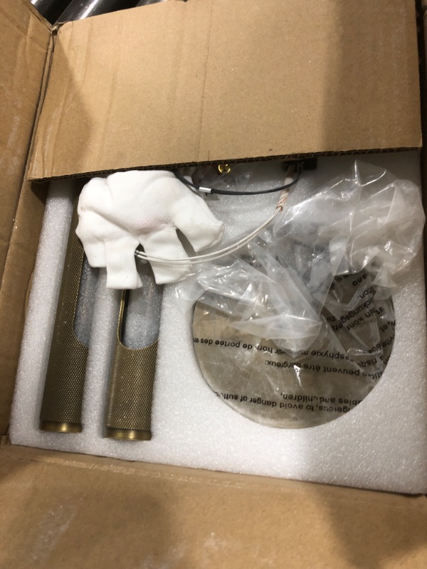 View 2 of HHOCR 24-inch Brass Picture Light with Hardwire