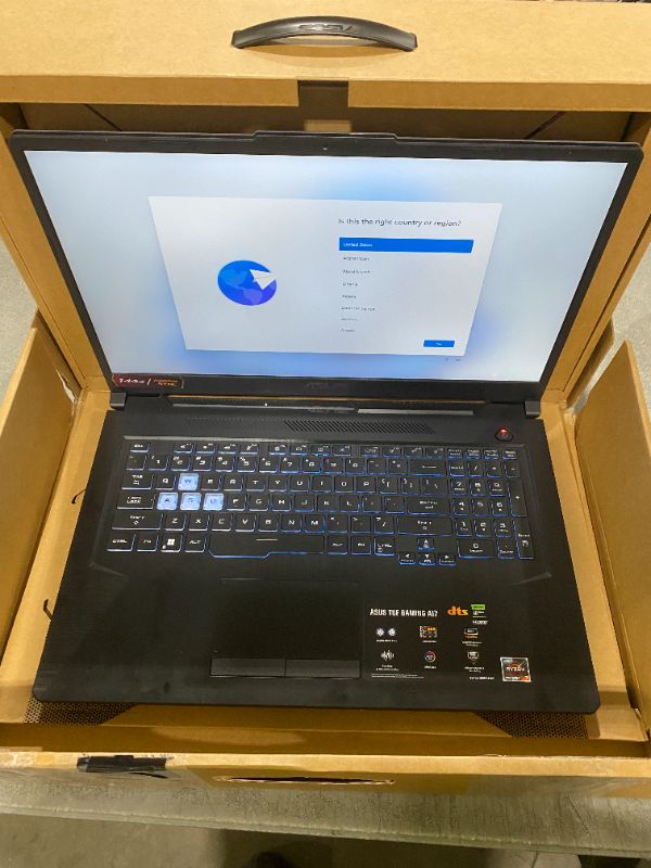 Photo 1 of ASUS TUF Gaming A17 Laptop