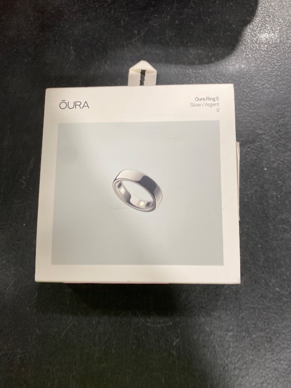 View 2 of Oura Ring 5 Smart Ring - Silver - Size 9