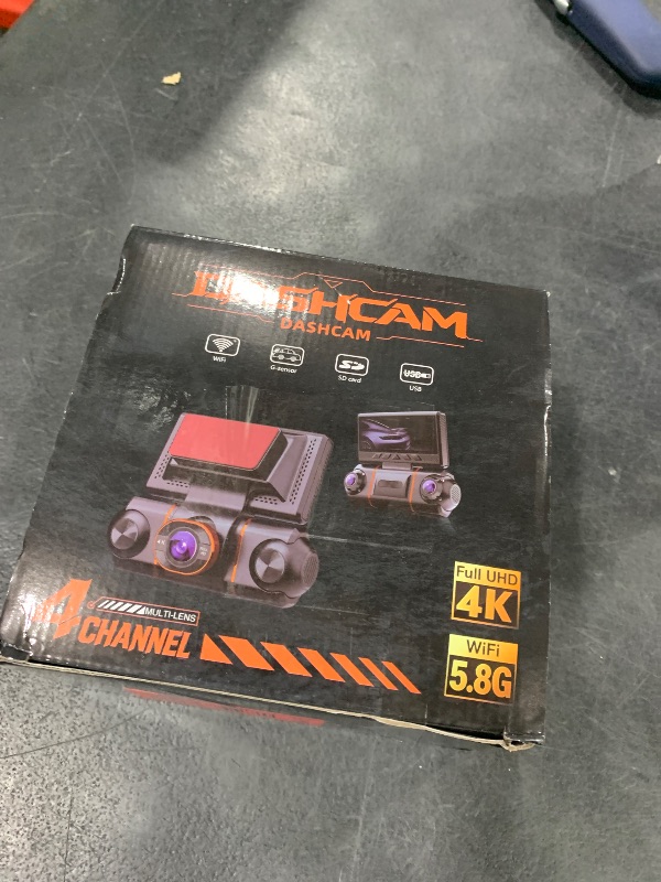 View 2 of Shenghuo 4-Channel Dash Cam