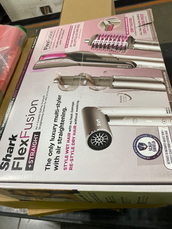View 3 of Shark FlexFusion Ceramic Air Styler (HD651S) - Java Metallic