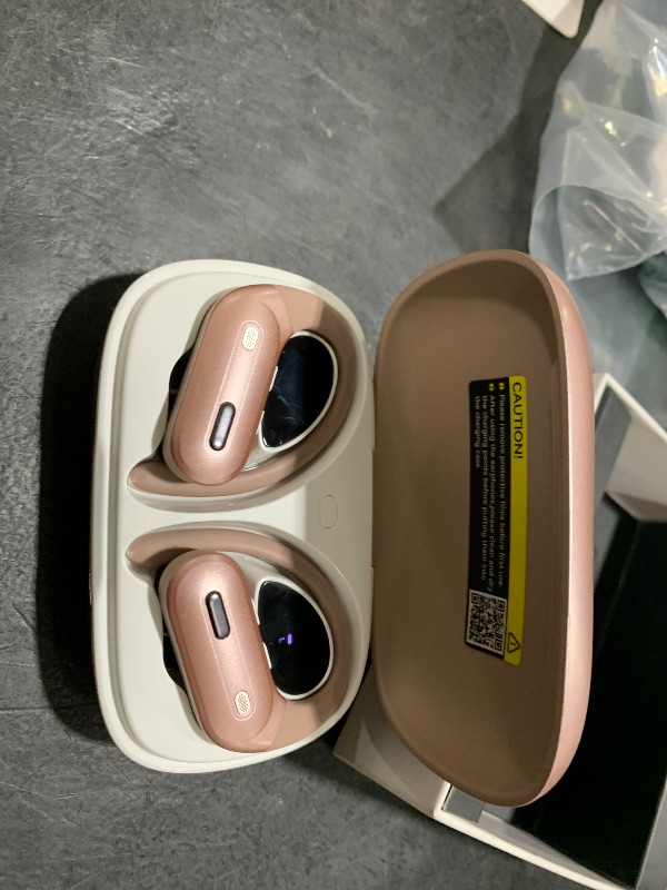 Photo 1 of GNMN Wireless Earbuds Bluetooth 5.3 Headphones 90 Hrs Playtime Ear Buds with Wireless Charging Case Power Display Over-Ear Earphones with Earhooks Waterproof Stereo Headset for Workout Black