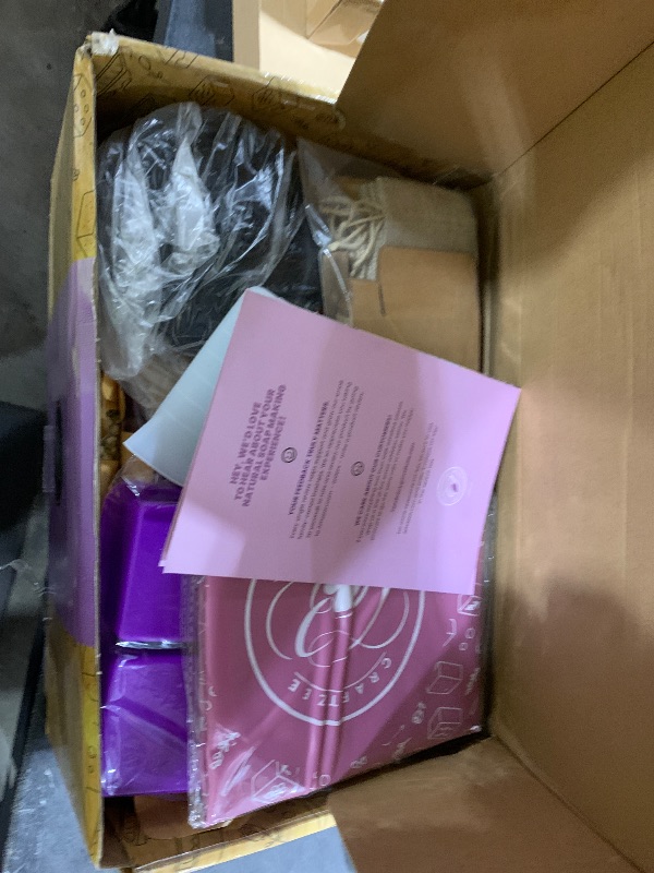 Photo 1 of CraftZee ????? ?????? Soap Making Kit - All-in-One Soap Making Supplies with 6lbs Soap Base, 8 Dyes, 8 Essential Oils, Silicone Molds, Cutters, All Essential Tools & Instructions