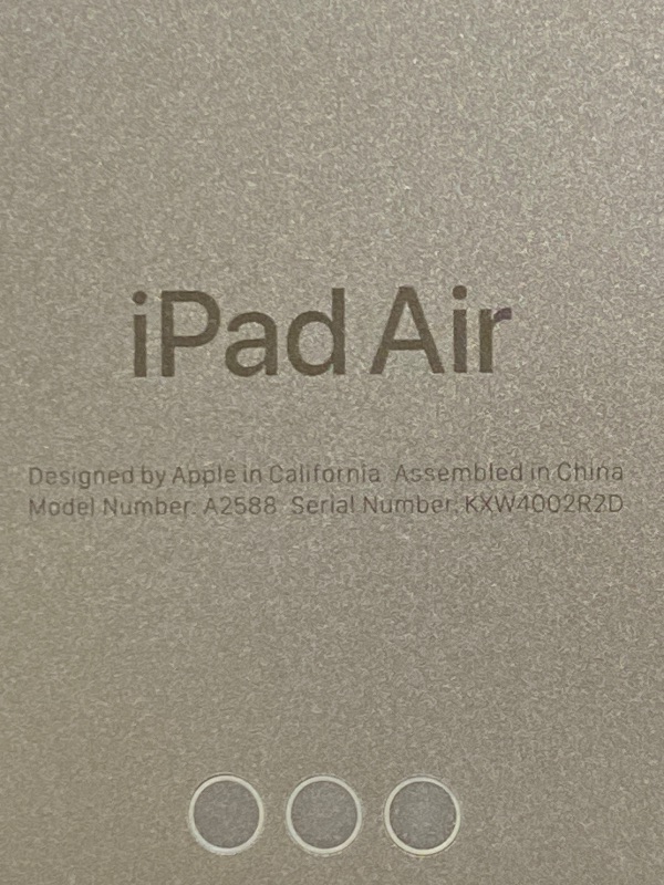 Photo 1 of Apple iPad Air (5th Generation): with M1 chip, 10.9-inch Liquid Retina Display, 64GB, Wi-Fi 6, 12MP front/12MP Back Camera, Touch ID, All-Day Battery Life – Starlight