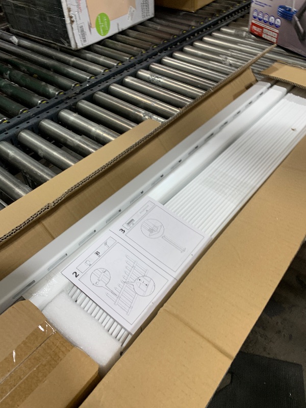 Photo 1 of Patio White Vinyl Picket Fence Panels 36" H x 84" W