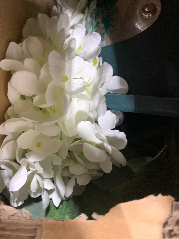 Photo 1 of QIANYUN Artificial Hydrangea Bush - 20 Inch Potted Plant (Set of 2)