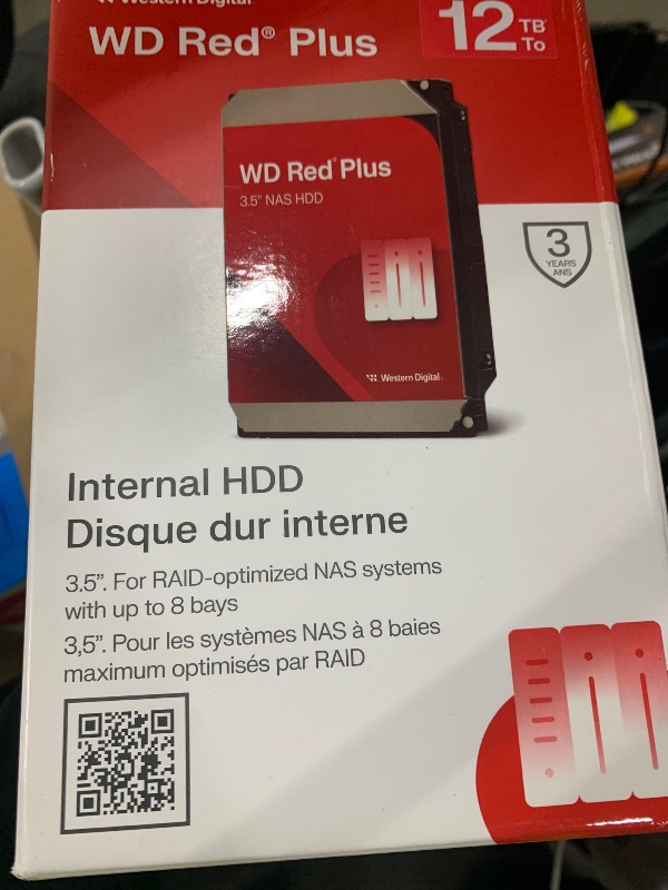 View 2 of Western Digital 12TB WD Red Plus Internal Hard Drive