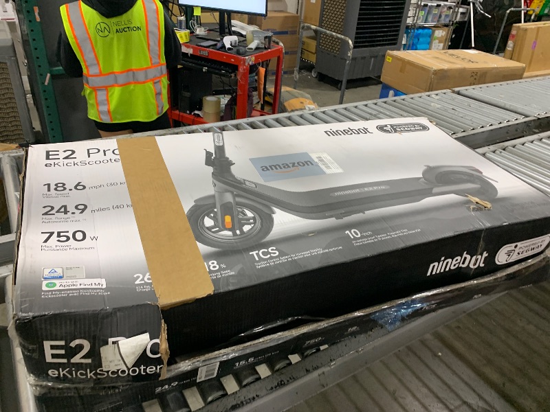 Photo 1 of Segway Ninebot E2 Pro Electric Kick Scooter, 15.5 mph Max Speed, 24.9-Mile Range, Power by 350W Motor, Cruise Mode, UL-2272 Certified