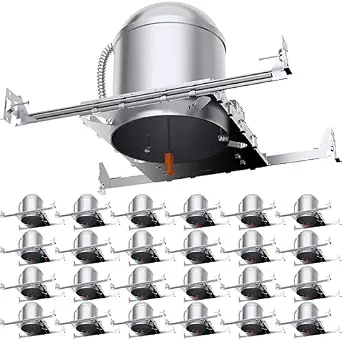 Photo 1 of Sunco 24 Pack 6 Inch Recessed Lighting Housing, New Construction Can