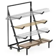 Photo 1 of Couragejoy 4-Tier Lumber and Plywood Storage Rack