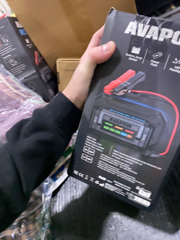 View 2 of AVAPOW TJ68 10000A Battery Jumper Starter Portable with 4" HD Display