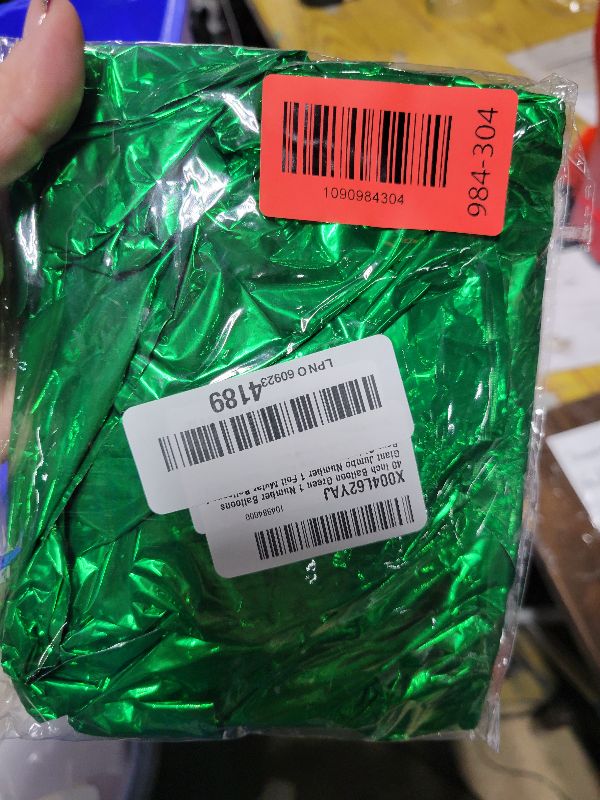 Photo 1 of 40 Inch Green Number 1 Balloons Foil Digital Helium Number Balloons