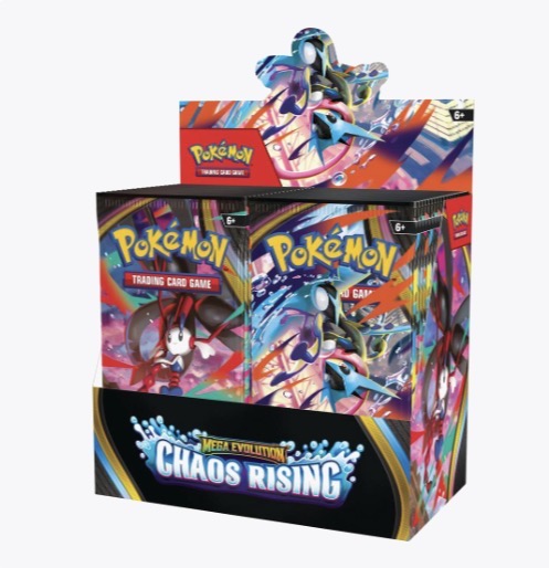 View 1 of ***STOCK IMAGE FOR REFERENCE***
** only one package of cards is sealed**
Chaos Rising Booster Box - ME04: Chaos Rising (CRI)