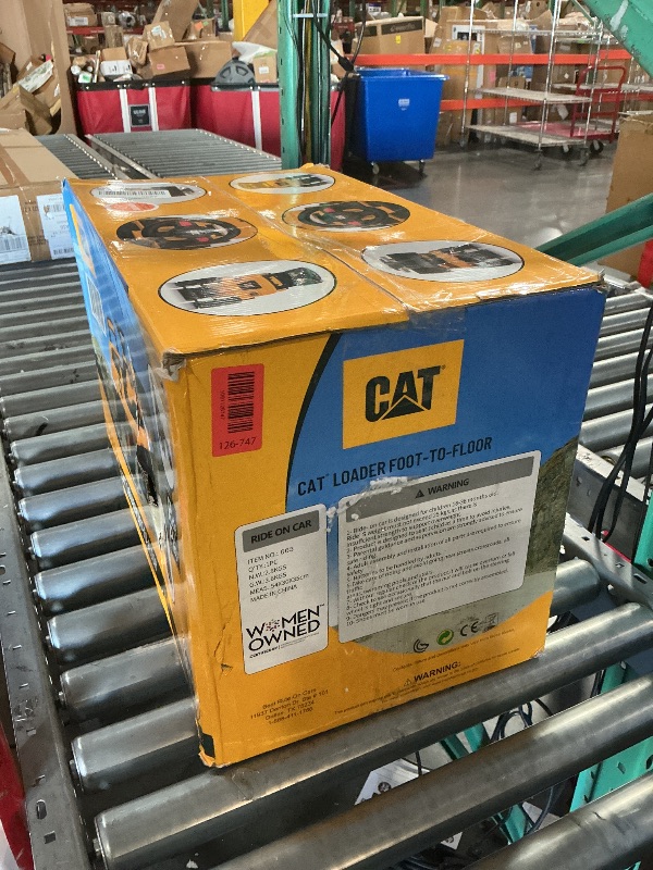 View 2 of ** FACTORY SEALED **BEST RIDE ON CARS CAT Front Loader Push Car