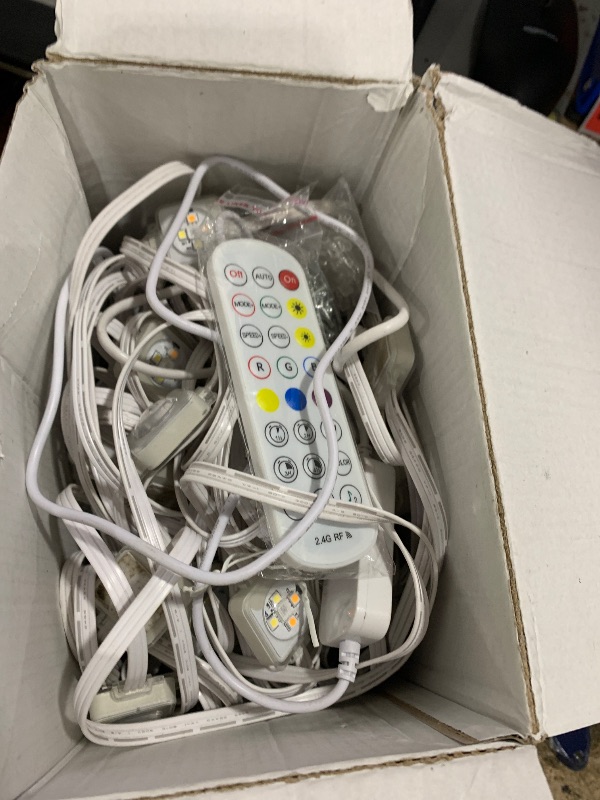 View 3 of 100ft Permanent Outdoor Lights Pro, 60 RGBCW+IC LED String Light Cuttable