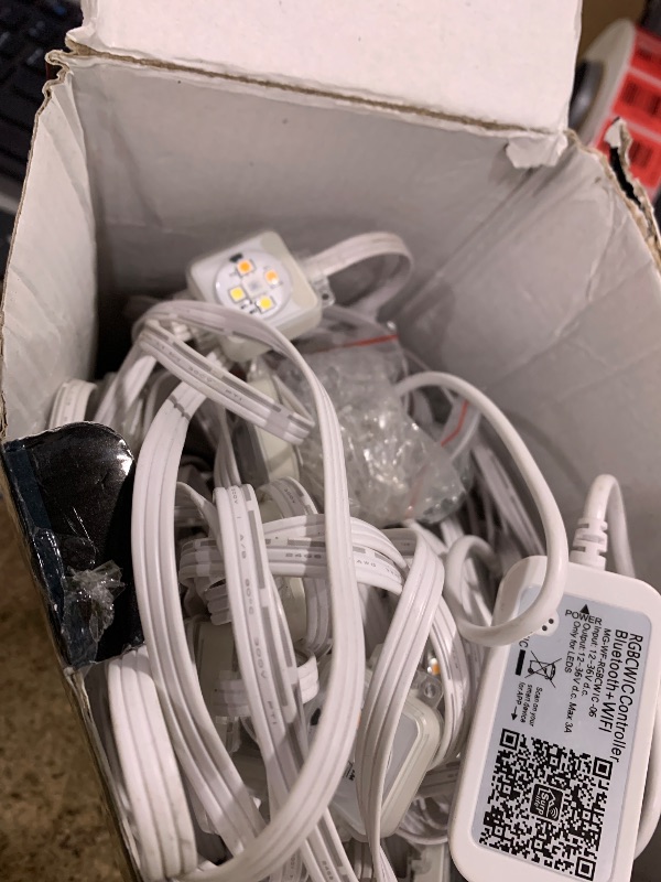 View 4 of 100ft Permanent Outdoor Lights Pro, 60 RGBCW+IC LED String Light Cuttable