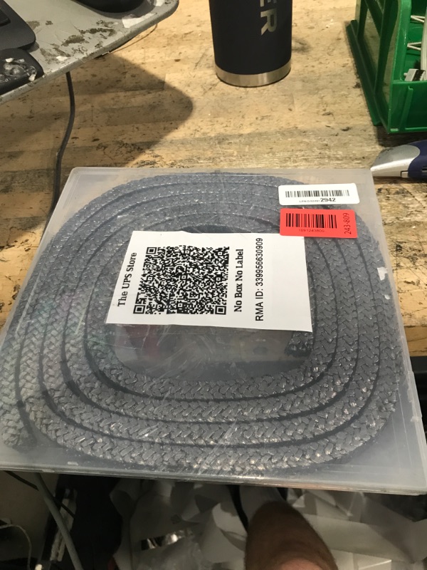 View 2 of 10 Feet Length Flexible Graphite Braided Compression Packing (1/2" x 1/2") for Pump Valve or Mechanical Seal