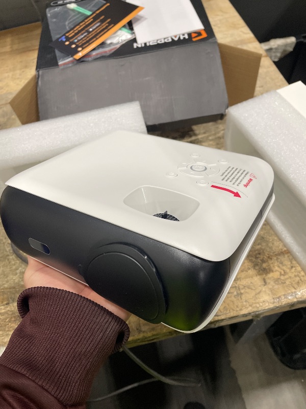 View 4 of HAPPRUN H1 Native 1080P Portable Bluetooth Projector - White