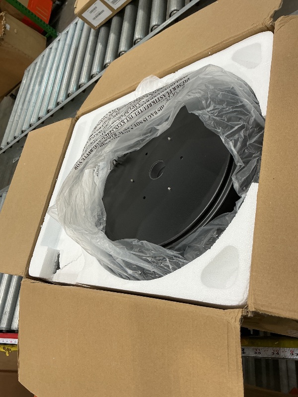 View 2 of [MISSING PARTS] TCL 52" Low Profile Ceiling Fan with Light, Black, Flush Mount