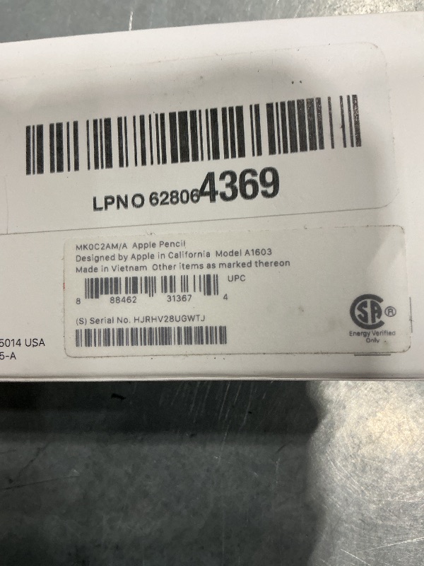 View 3 of [SOLD FOR PARTS] Apple Pencil (1st Generation)
