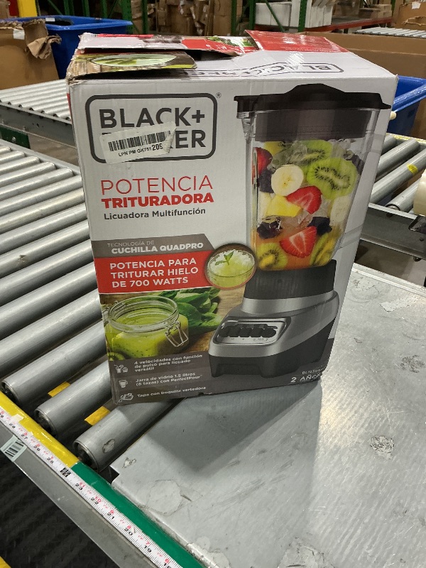 View 2 of **Parts**BLACK+DECKER PowerCrush Multi-Function Blender with 6-Cup Glass Jar, 4 Speed Settings, Silver